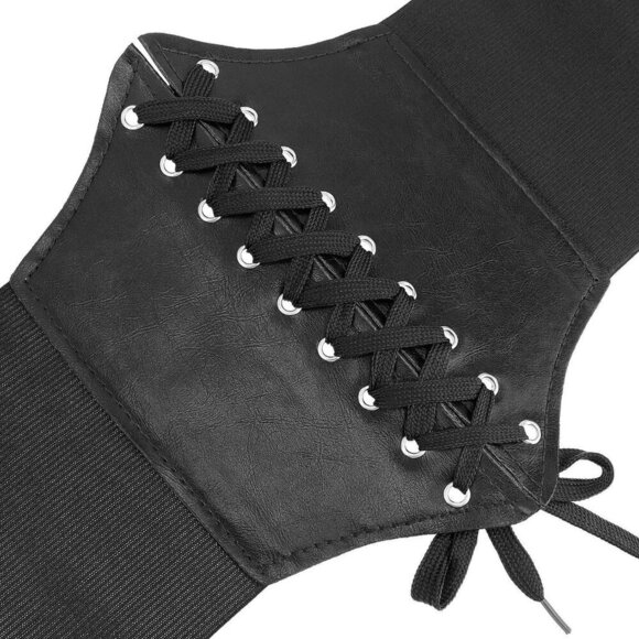 Women’s Wide Elastic Corset Belt Leather Waist Waist Training Dress Accessory main image 7